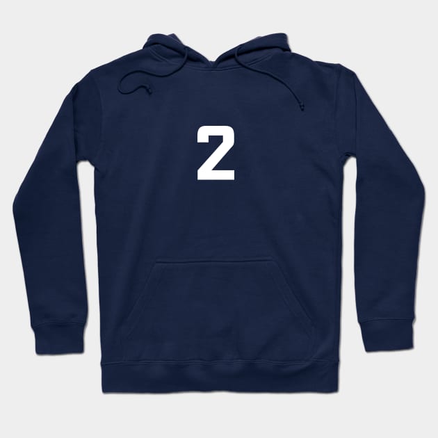 Number Two - 2 - Any Color - Team Sports Numbered Uniform Jersey - Birthday Gift Hoodie by Modern Evolution